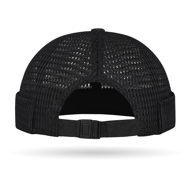 1/2 Pack Men's Breathable Brimless Hat - Mesh Cooling Skull Cap Docker Beanie for Outdoors