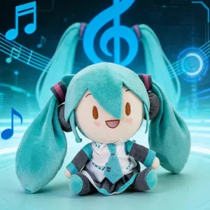 HOT 2026 Hatsune Miku Fufu Plush Doll Fuwafuwa Anime Kawaii Cute Cool Toys Dolls Plush Room Car Desk Decor Birthday Gift For Fan