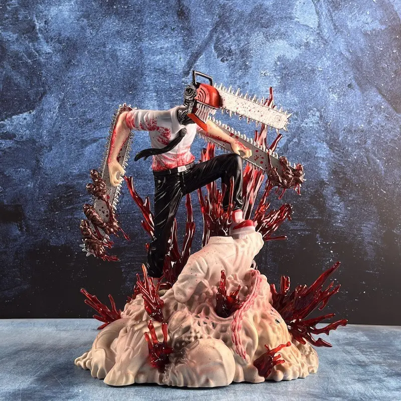 Chain Saw Man Electric Saw Man Action Figure, Devil Hunter Bocchi Scene Anime Model, Secondary Dimension Collectible Gift
