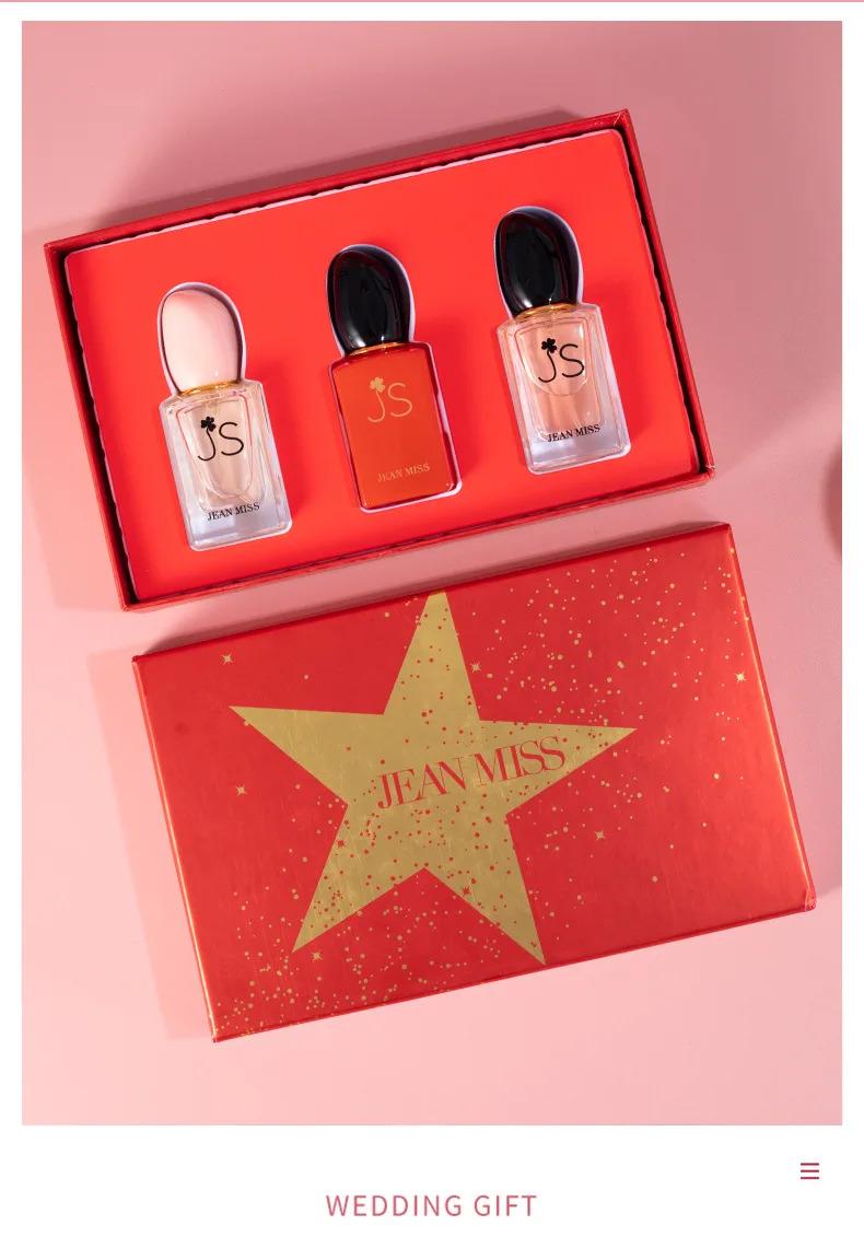 Women's Luxury Perfume Gift Set - 3*30mlong Lasting Eau de Parfum, Elegant Red Star Gift Box, Ideal for Dating, Party & Holiday