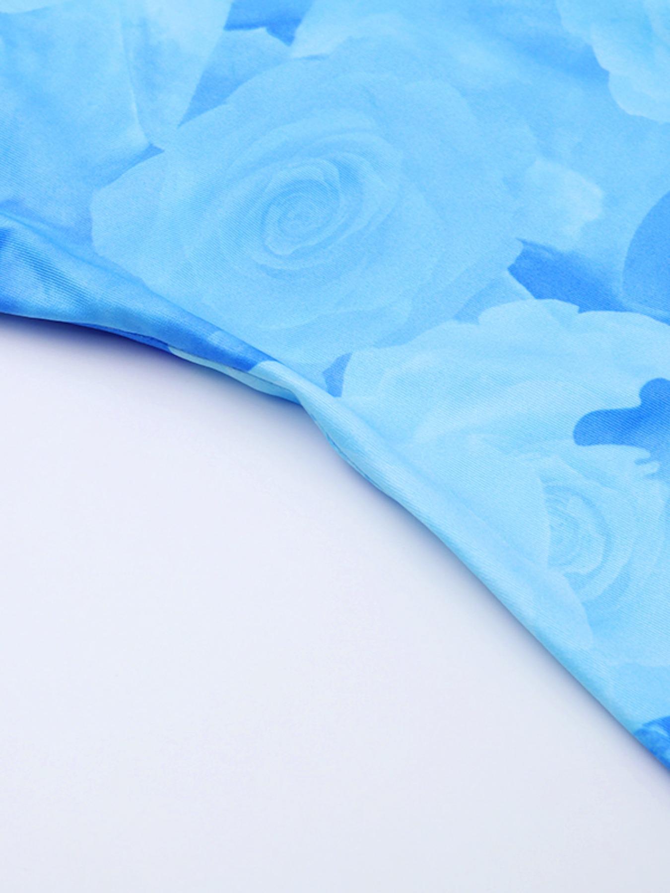 Women's Floral Print Tube Dress, Elegant Fashion Casual Sleeveless Maxi Dress for Daily Outdoor Wear, Women Dress for Summer