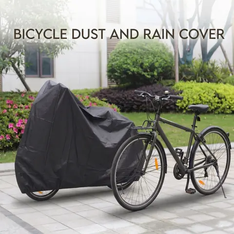 Thickened EVA Weather Resistant Motorcycle Cover, All-Season Protector - Waterproof, Sun-Protective, Snow-Resistant, Dust-Proof, Durable Black Cover for Outdoor Storage