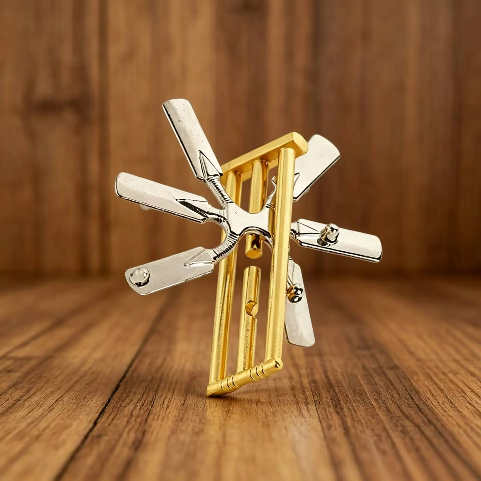 Zinc Alloy Door Unlock Puzzle Toy, Hidden Mechanism Brain Teaser, Adult Desk Decor, Stress Relief, Ideal Gift for Puzzle Enthusiasts