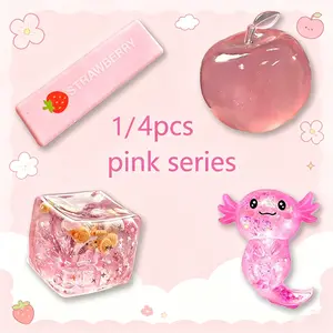 Cute Series Malt Candy Stress Relief Fidget Toy, Slow Rebound Creative Release, 1 Piece or 4 Pieces Set, Party Gift