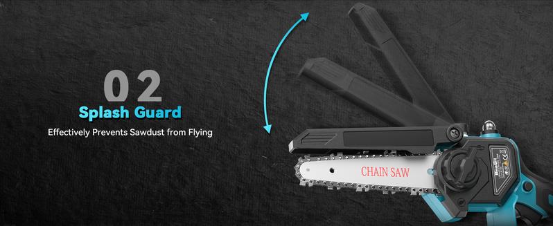 Seesii 4-in-1 Pole Saw & Pruning Shears Combo Kit, 6 Inch Mini Chainsaw for Tree Trimming, Battery Powered Chain Saw with Extension Pole, Tree Trimmer Limb Branch Cutter Pruner CP600 #TikTokShopBlackFriday