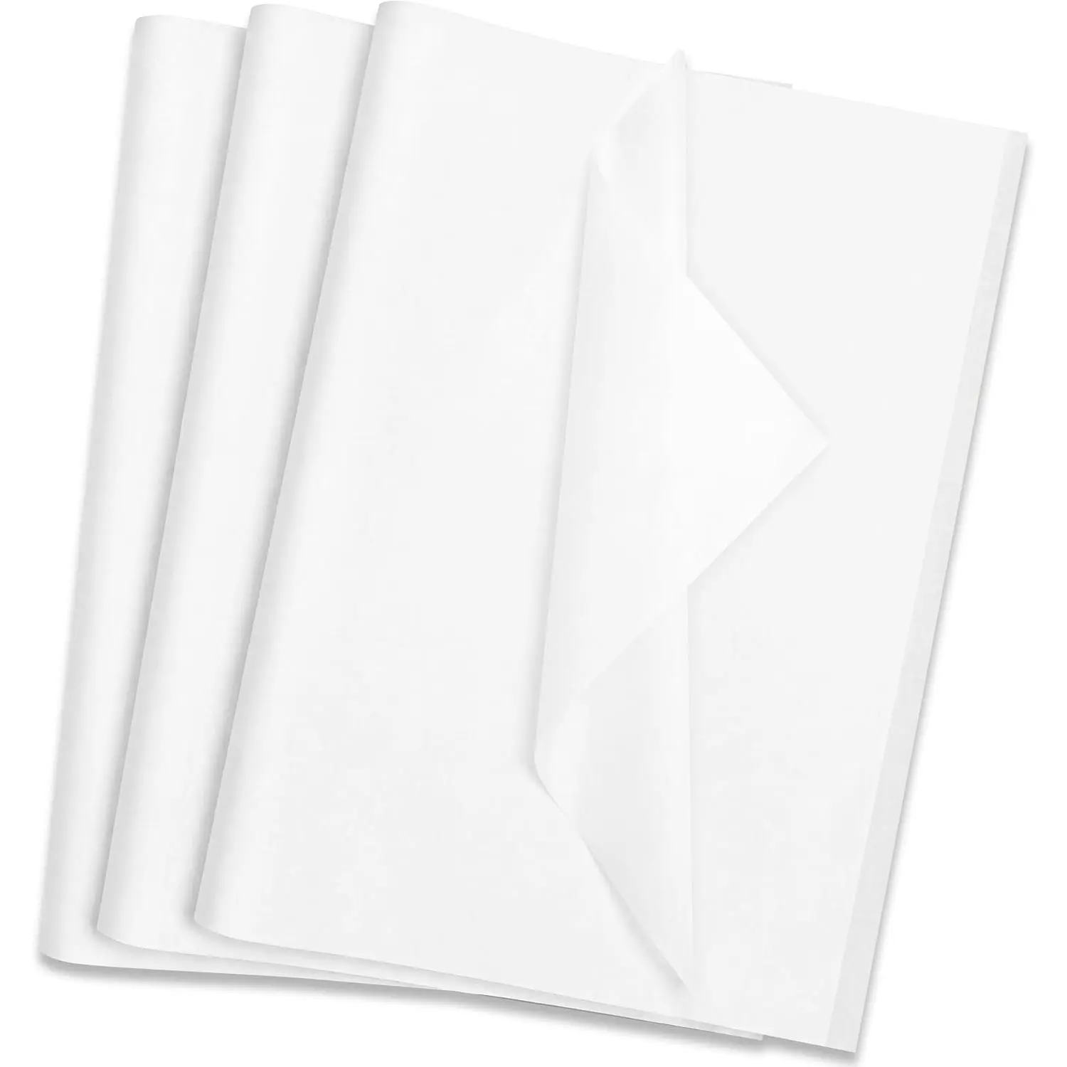 Durable White Tissue Paper for Bags - 14x20 In, 120 Sheets, Clean, Easy to Shape, Fold and Cut, Wrapping Flower Bouquet, Corporate Gifting, Packaging Supplies