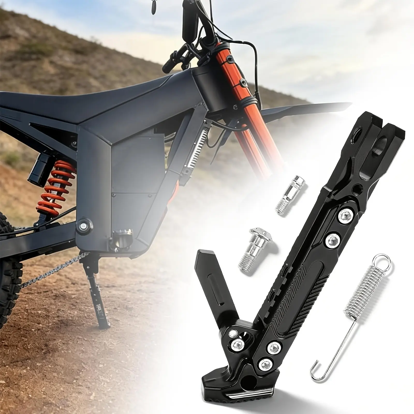 Drit Bike Upgraded Aluminum Alloy Kickstands, Adjustable High Strength Non-Slip Foot, Side Support Bracket Stand for Tuttio Soleil 01, Original Design