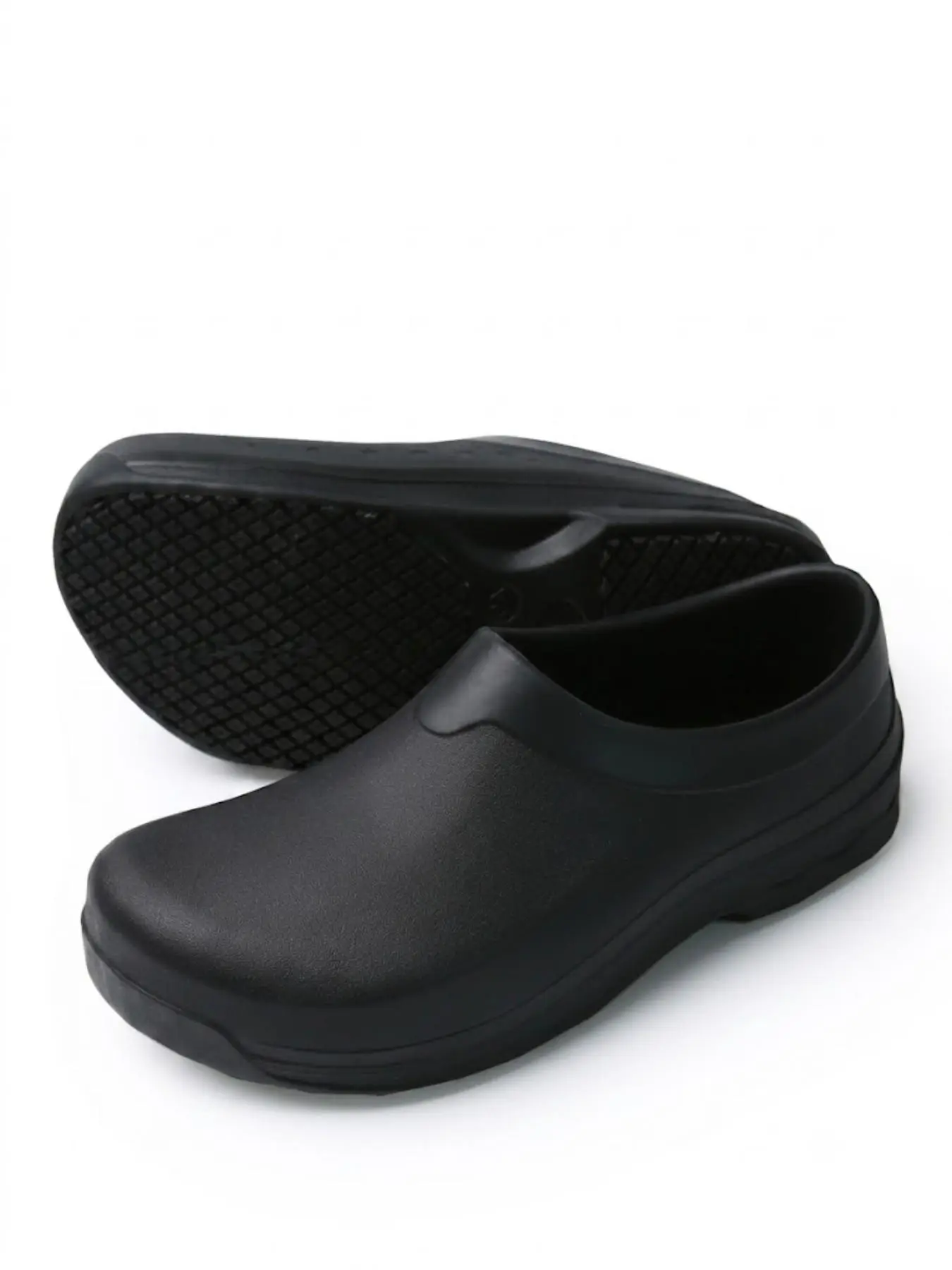 Non-Slip Toecap Work Shoes, Chef Shoes, Comfortable All-Day Wear, Ideal for Healthcare, Hospitality, Food Service, Easy to Clean