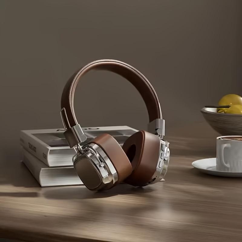 [Deep Bass Headset] Bluetooth Headphones, HD Stereo Sound Over Ear Headphones with Built-in Microphones, Deep Bass 20 Hours Playtime, Fast Charge BT 5.2 Headset for Adults, School, Travel