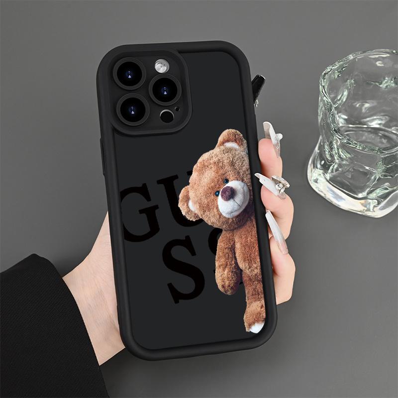 Phone Case - This Protective Case Features a Charming Bear Design, Showcasing Your Distinctive Style. It Is Compatible with Various for iPhone 17 E Air Pro ProMax iPhone16 15 14 Plus 13 12 Mini 11 X XS XR