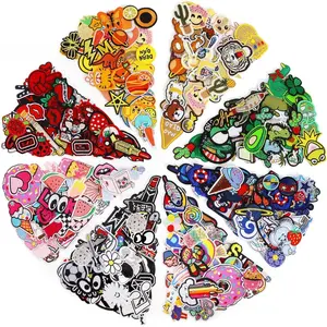 72Pcs Random Assorted Embroidered Iron-on Patches, Sew/Iron On Decorative Applique Patches for Clothing Accessories