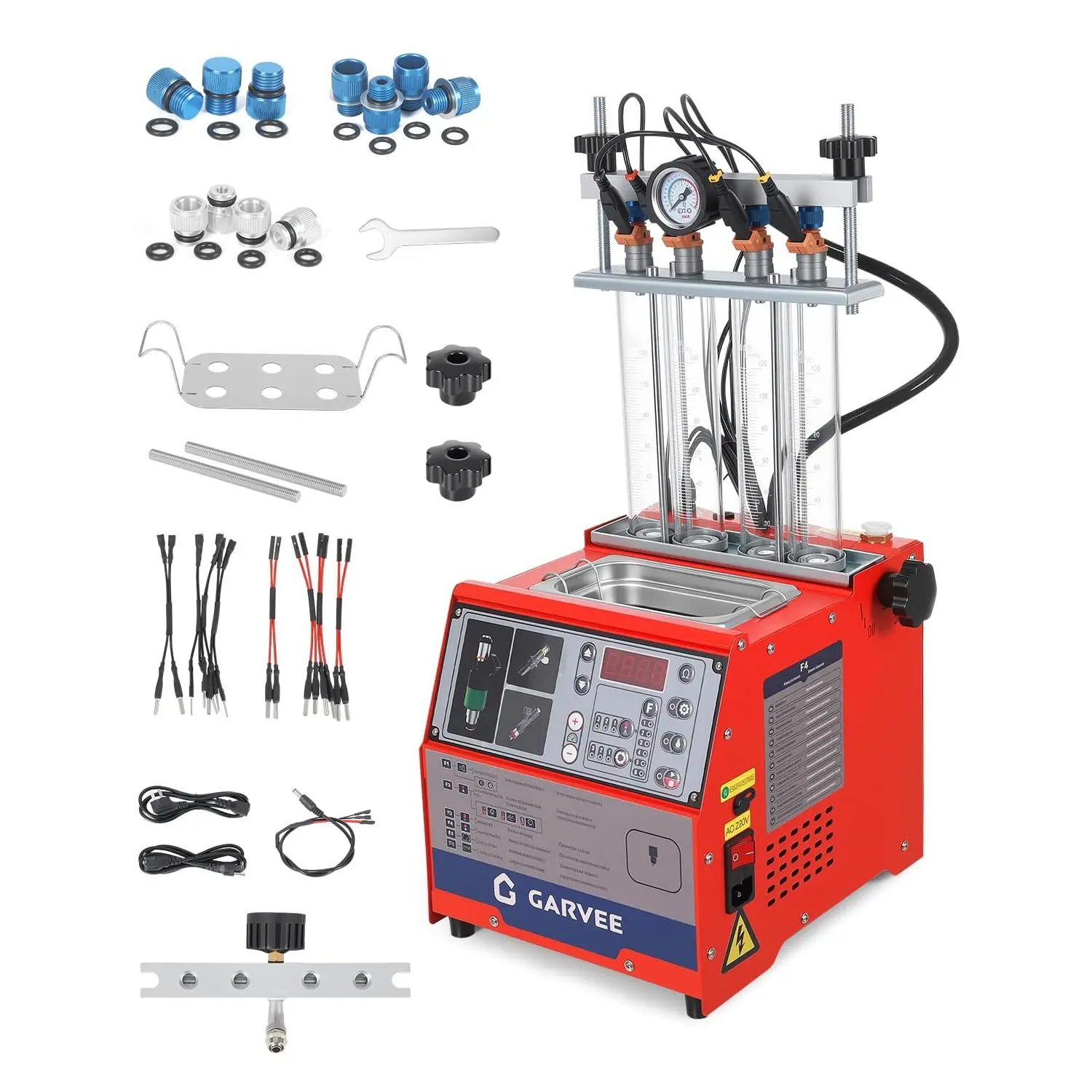 Ultrasonic Fuel Injector Cleaner and Tester, 4-Cylinder, 3-in-1, 2-in-1, and 1-in-1 Models