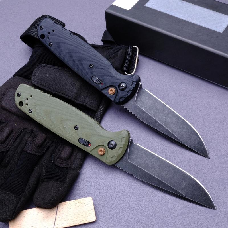 Folding knife, G10 handle, outdoor camping, driving, fishing EDC tool, anti-corrosion blade, best men's gift.