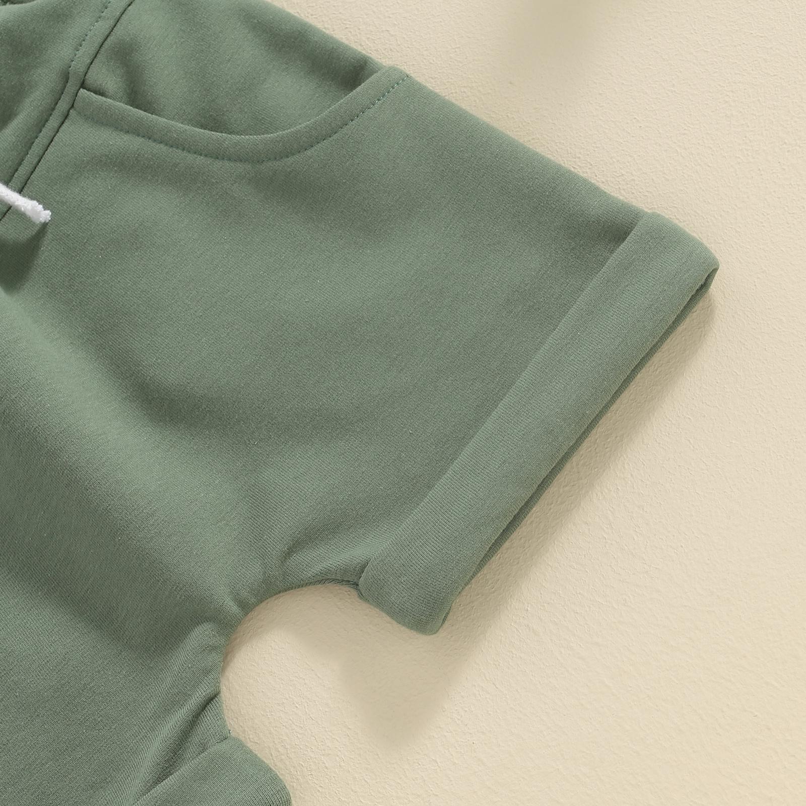 Toddler Baby Boy Summer Outfits A Little Dirt Letter Print Short Sleeve Shirt and Waist Shorts Pocket 2 Pcs Set Summer Clothes