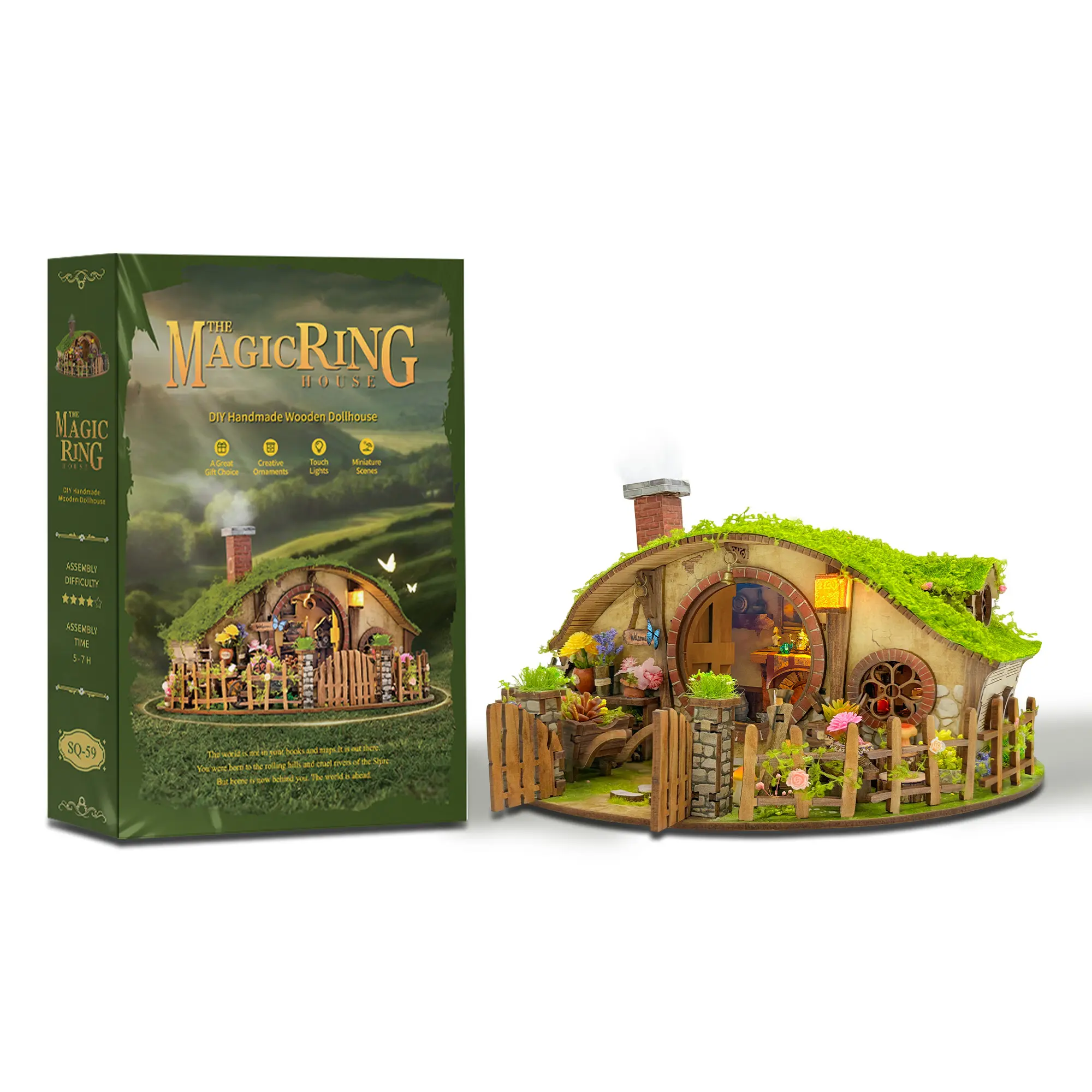 Book Nook Kit, DIY 3D Wooden Puzzle House, Desktop Toy Decoration, Miniature Bookshelf Insert Decor, Perfect Gift for Adults & Teens