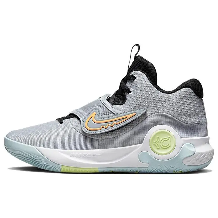 Nike KD Trey 5 X EP Low-Top Basketball Shoes for Men – Gray and Green Colorway Verifiable, with credentials and supporting global authentication