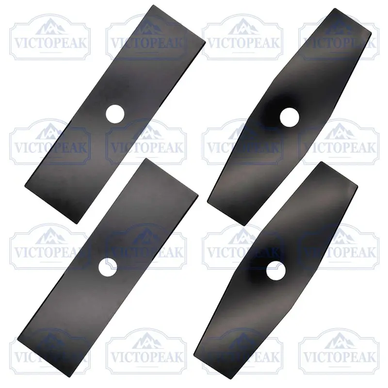 Lawn Mower Blades Set, 4-Pack (2 Rhombus 305mm, 2 Rectangular 305mm), Durable Lawn Care Accessories, Essential Gardening Tools General model lawn mower blade. Suitable for gasoline lawn mowers. Easy to install. Lawn mower accessory.