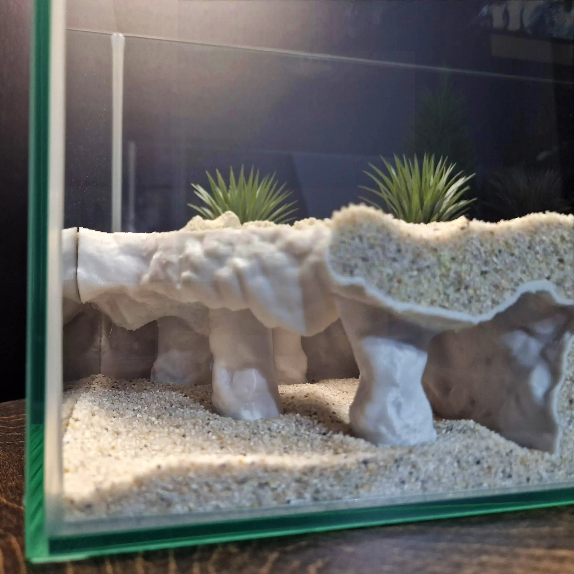 3D Printed Unique Aquarium Decor, Multi-Pillar Underground Fish Cave, Crawling Amphibian Hideout, Fish Tank Decoration, Aquarium Decorations