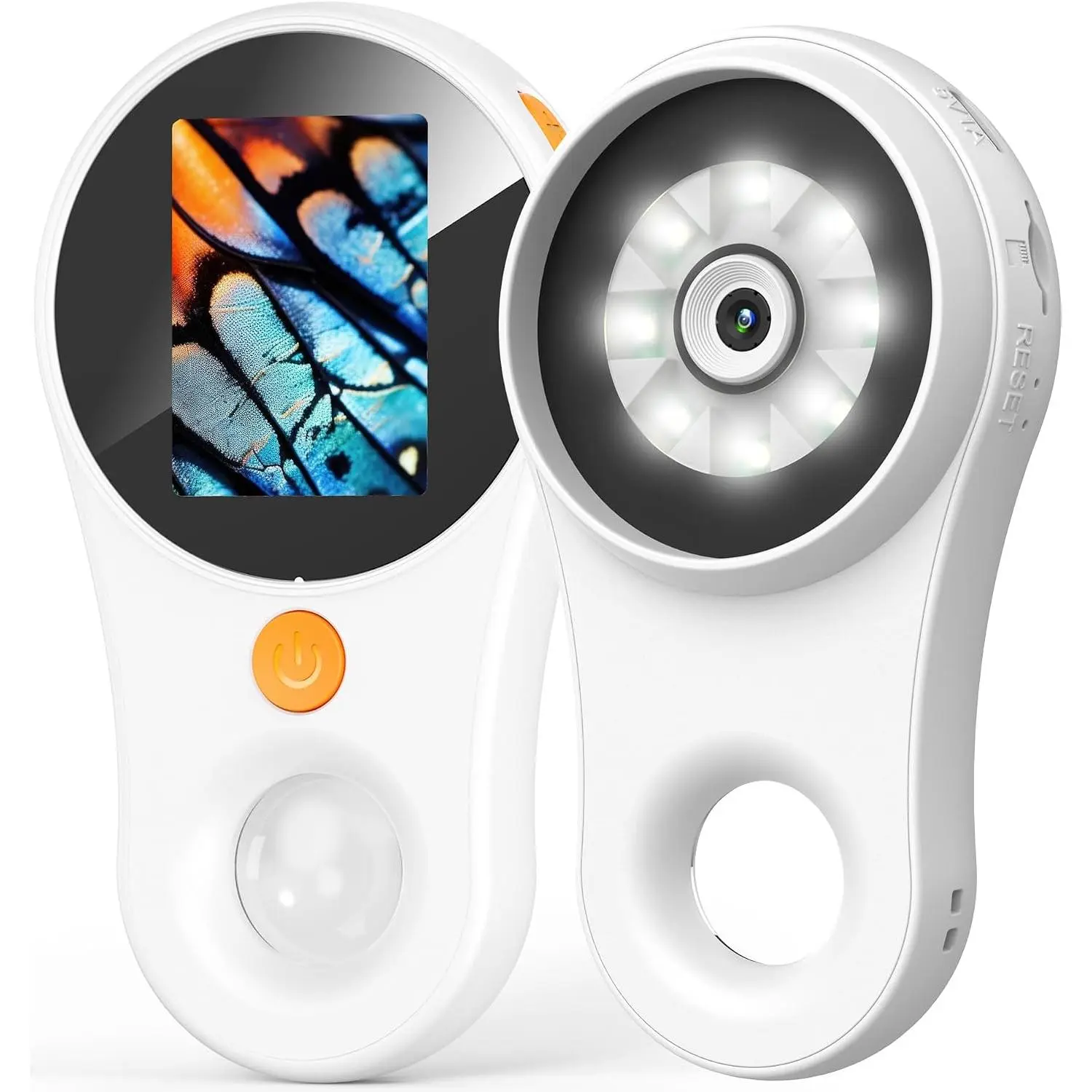 Magnifying Glass wih Ligh Porable Handheld USB Digial Microscope Macro Camera 2.0 inch IPS Color Screen Fixed Focus, 200w Pixel, 500x Magnificaion, Compaible wih Windows,  OS
