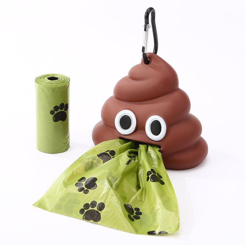 Pet supplies waste bags, dispenser for cats and dogs, portable and biodegradable dog poop bags, waste storage box