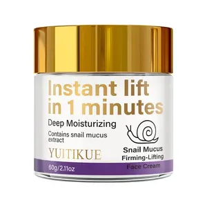 Yuitikue Snail Mucosa Firming Lifting Face Cream, Instant Lift in 1 Minute, Deep Hydration, Contains Snail Mucosa, 60g