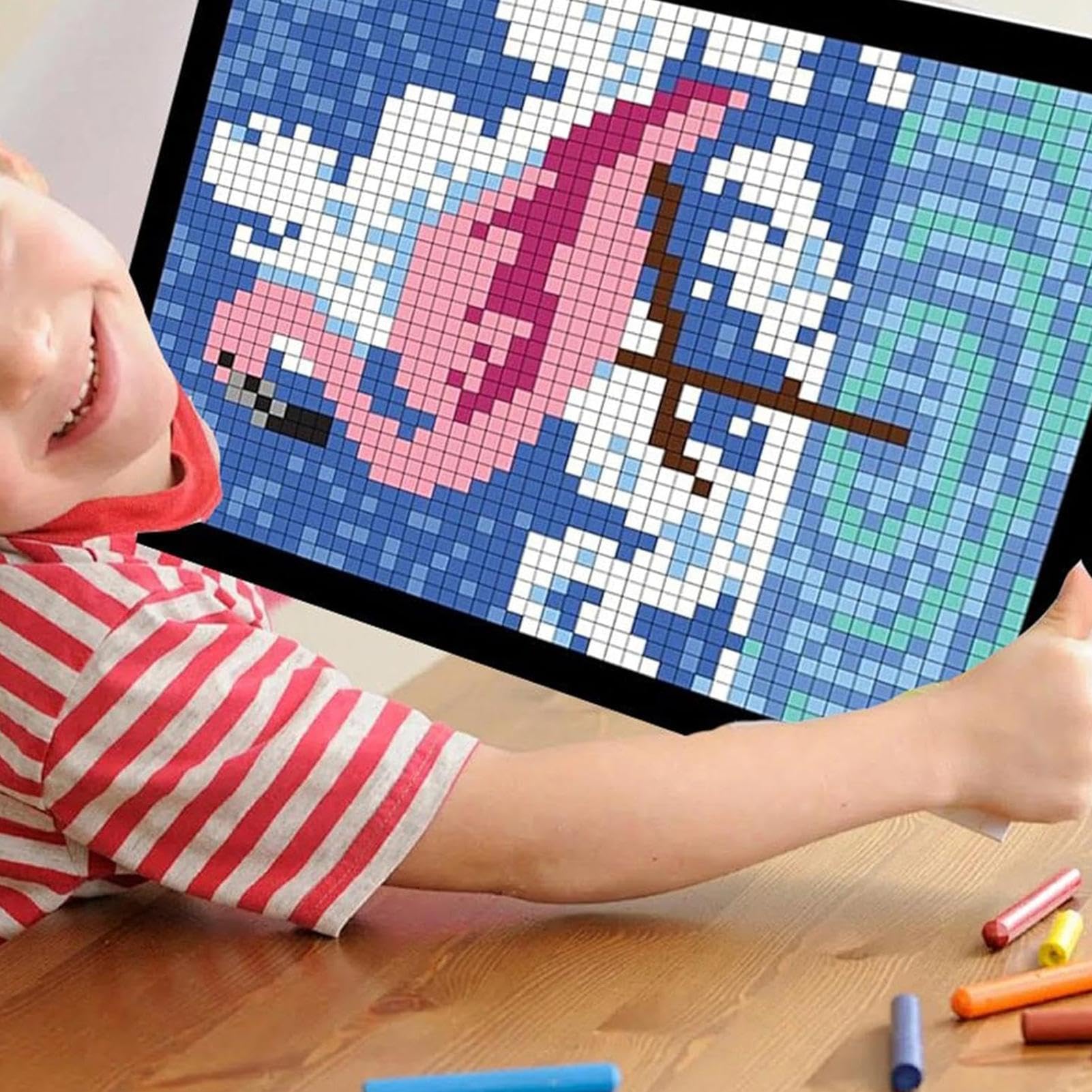 100 Questt Color-by-Number Book, 1 Count Large-Print Color-by-Number Coloring Book, Party Gift for Adults #GLOBAL PICKS