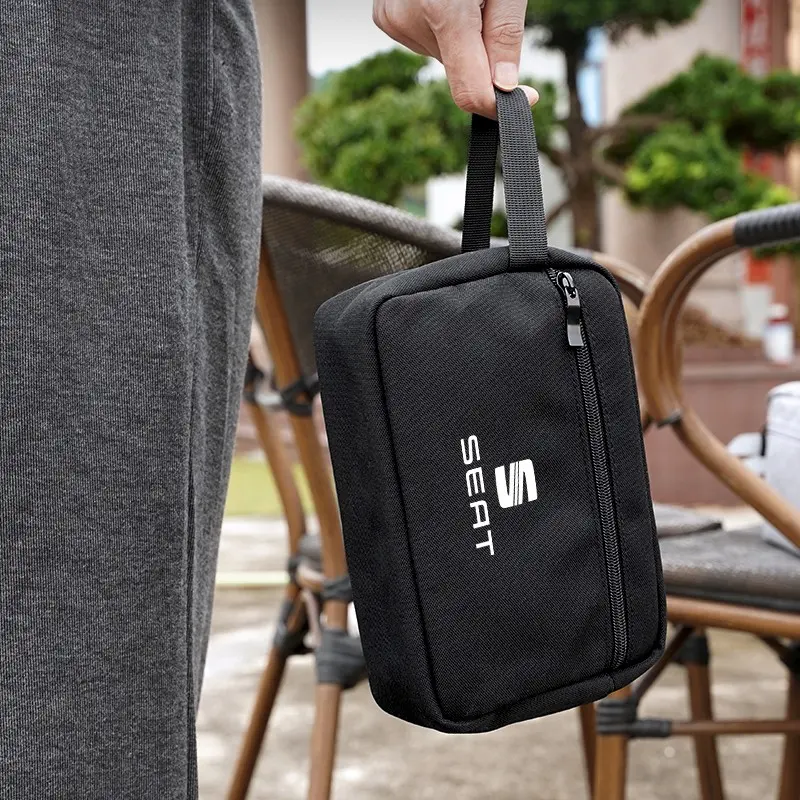 Portable Canvas Tote Bag Car Large Capacity Storage Bag Handbag For Seat Tarraco Arona Ibiza Leon Ateca Mii EL-BORN Toledo Formentor Altea E-Racer Alhambra Tavascan