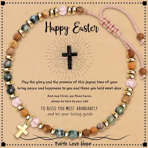 Christian Gifts for Teen Girls, Religious Gifts for Women Stocking Stuffers Bead Bracelet with  Baptism   Bracelets Faith Comfirmation