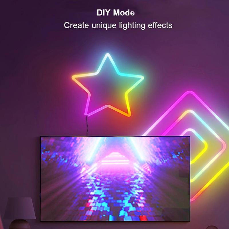 LED Smart Neon Light Strip, USB-Powered RGBIC Flexible Rope Light with App and Remote Control, LED Strip Lights for Bedroom, Living Room, Game Room or TV Wall, LED Light Strips #TOP PICKS