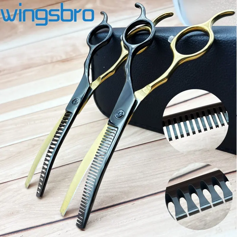 Wingsbro 7-Inch Pet Scissors Kit, Dog Grooming Clippers, Hair Thinning Shears, Pet Beauty Tools, Groomer Tools
