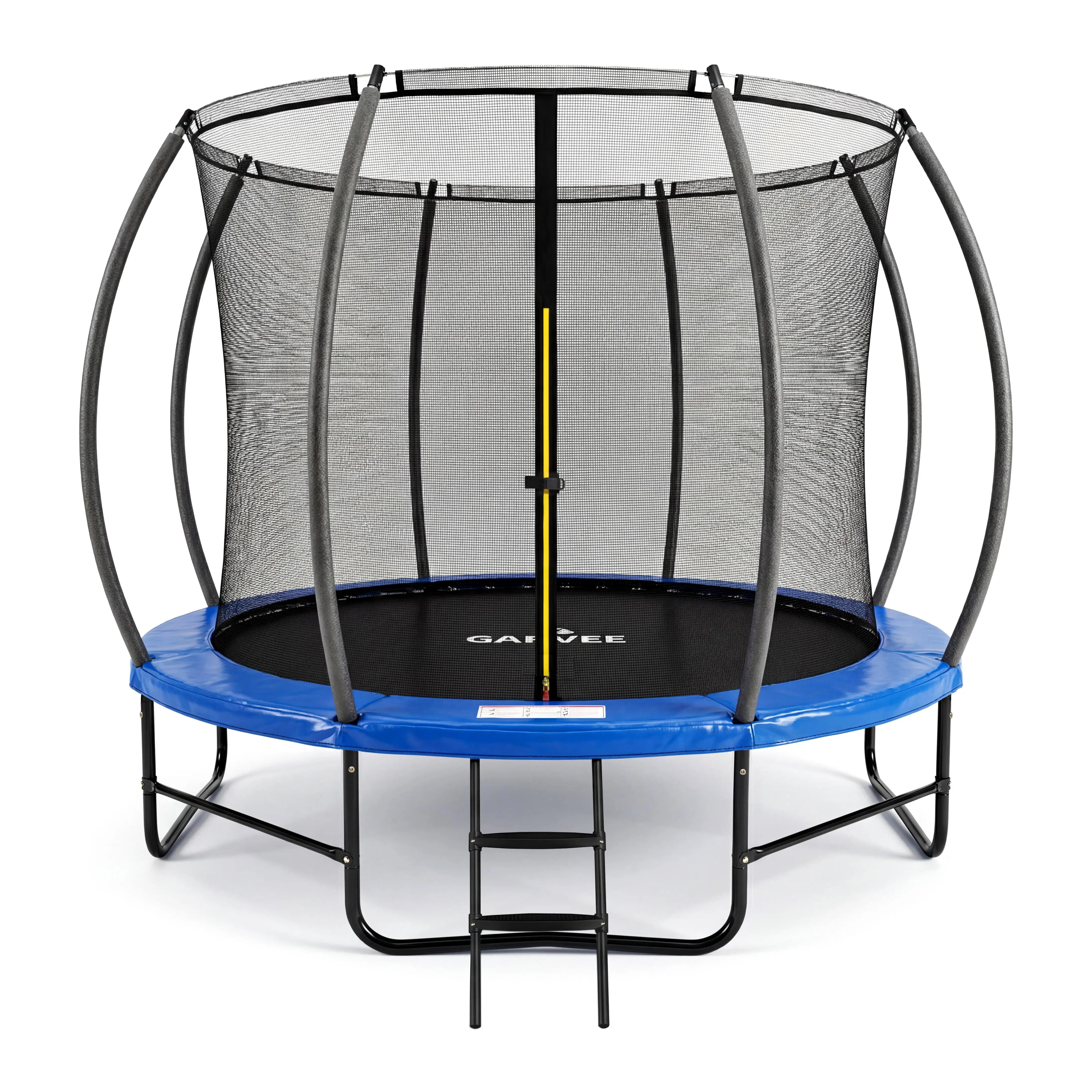 🚀 10FT Backyard Trampoline – Heavy Duty Iron Frame & Safe Curved Poles! Supports 450 lbs, Perfect for Family Fun & Fitness! 🌟