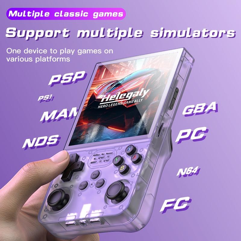 K40max Retro Handheld Gaming Console, 4 Inch HD Color Screen, Portable Rechargeable Long-Lasting, Smooth Control Joystick, Ergonomic Grip Design