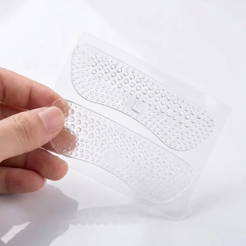 Unisex Silicone Heel Protector Pads (6pcs, Sticker Form) - Blister-Preventing Insoles, Anti-Slip Grip for Sports & Daily Footwear, Heel Care Enhancer, Silicone Pads