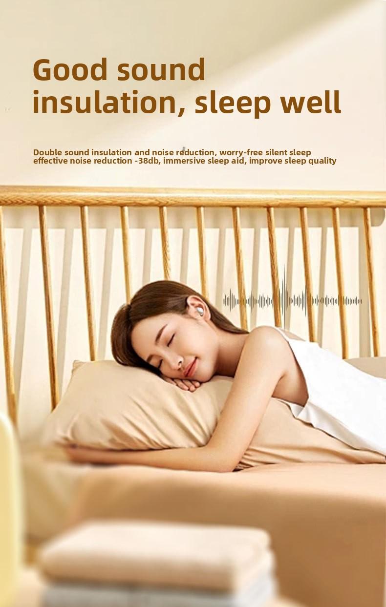 Sleep headphones, painless for side sleepers, no ear pressure, 2026 new model, in-ear noise-canceling, long battery life, sleep Bluetooth headphones