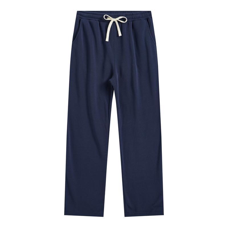 TJL Men's Regular Fit Solid Drawstring Waist Sweatpants, Casual Pocket Design Pants for Fall & Winter, Men's Trousers for Daily Wear, Yoga Training Pants, Casual Sports Pants solid drawstring waist sweatpants