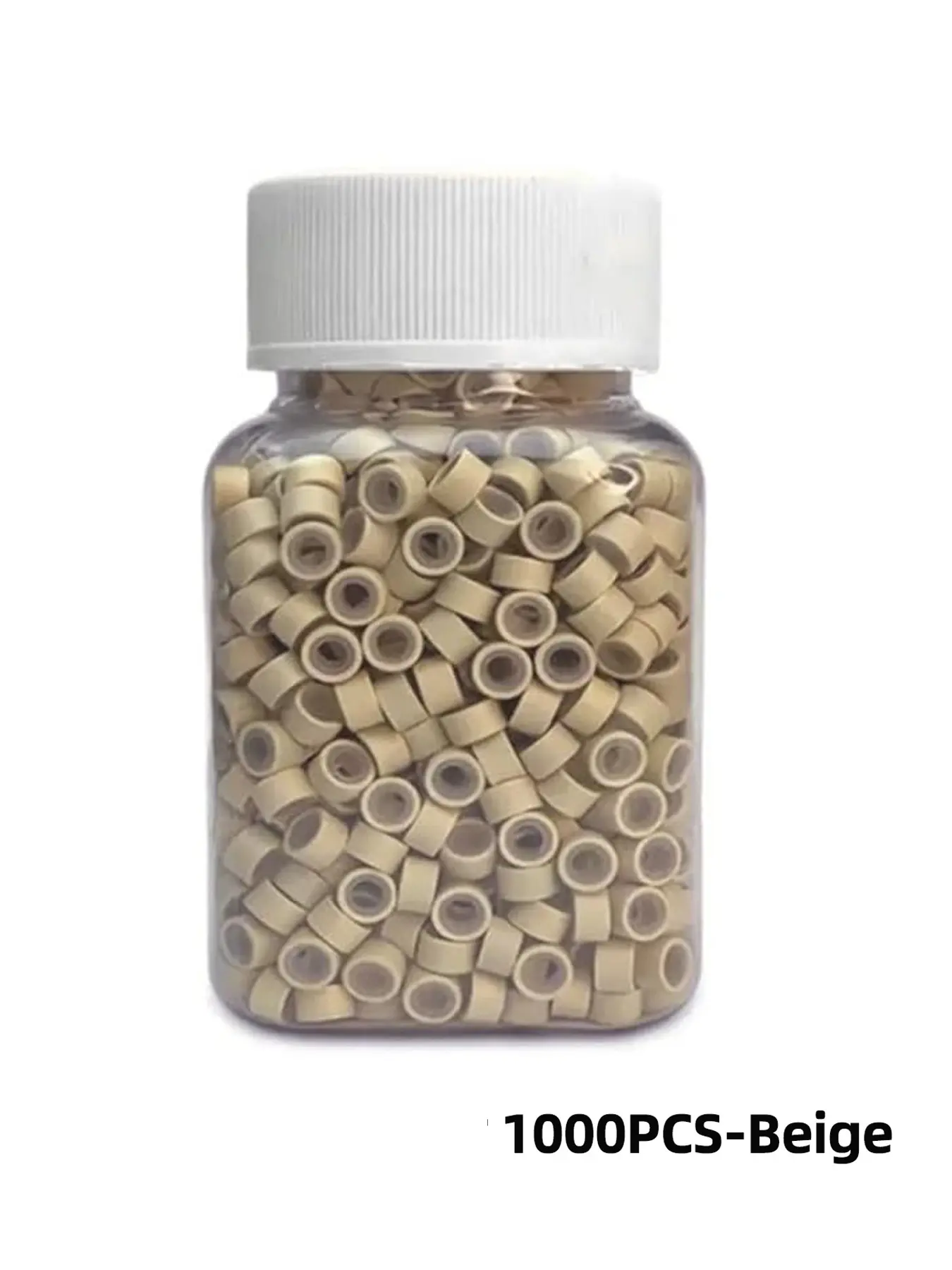 1000pcs Micro Silicone Rings, 5mm Micro Link Rings for Secure Hair Extensions, Professional Hair Extension Beads, DIY Hairstyles, Braid, Feather Extensions, Braid Accessories