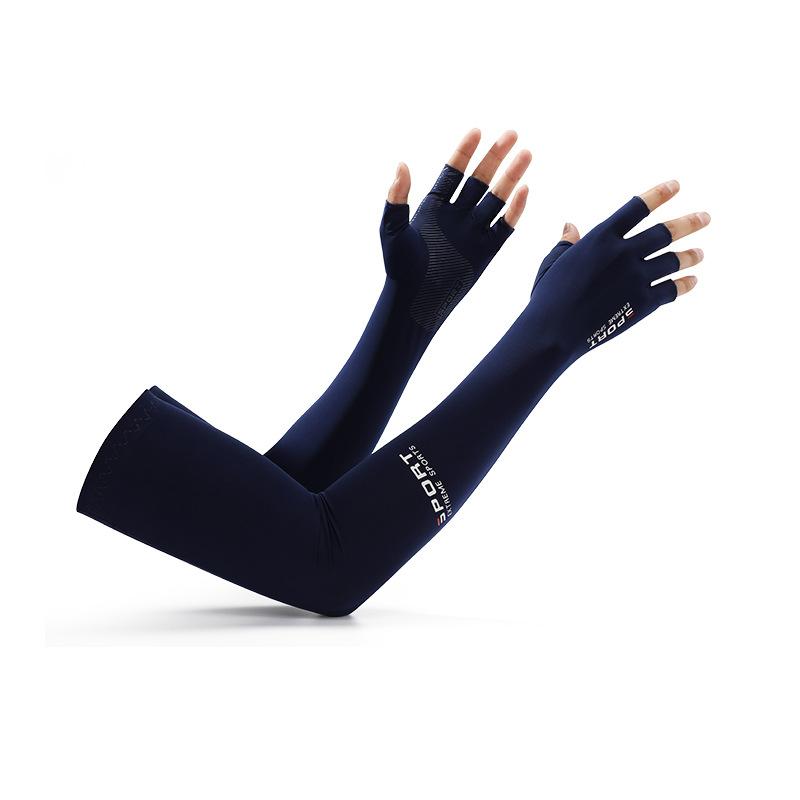 1 Pair Summer Sun Protection Breathable Ice Silk Arm Sleeve, Outdoor Sports Arm Sleeve For Cycling, Running, Climbing