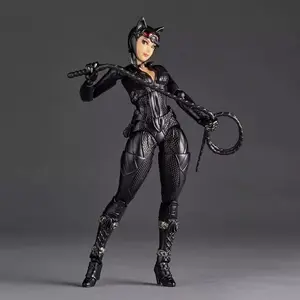 Ko Catwoman Action Figure Selina Kyle Revoltech Amazing Yamaguchi Anime Collection Model Toys Gitf