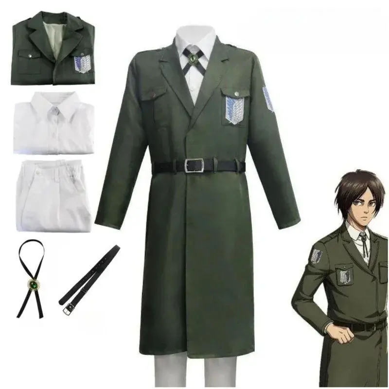 Attack Titan role-playing clothes for men and women Shingeki No Kyojin Reconnaissance Legionary Green jacket jacket Windbreaker