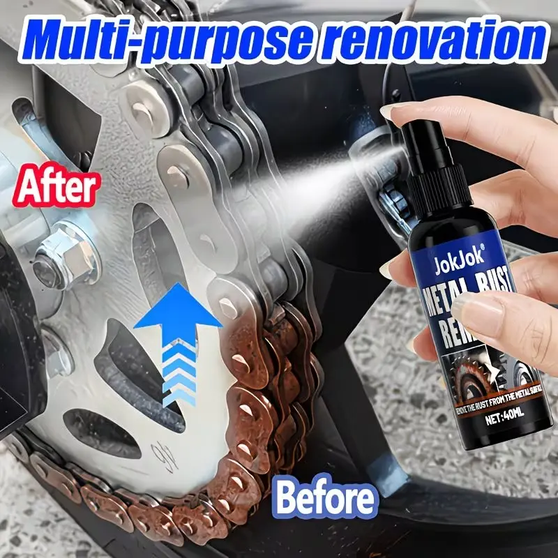 Universal Metal Polisher, Rust Remover for Metal, Removes Rust and Oxidation Stains, Ideal for Kitchenware, Stainless Steel, Chrome Parts, Bike Chains, Garden Gates