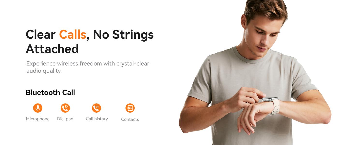 Watches for Men Women(Answer/Make Call), Fitness Tracker Watch with Activity Counter/Sleep Monitor/ 110+ Sports Modes,Watch for Android iPhone iOS Compatible (Starlight, 1.83)