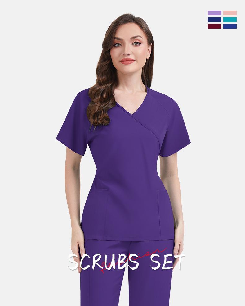 Women's Waist-Tightening and Slimming Workwear Scrub Style Suitable for Beauty Salons Maternity Centers SPA Clubs and Clinics Special for Nurses Breathable and Wear-Resistant