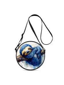 Lightweight crossbody bag with cute 2D sloth print, a perfect gift for women. Wearable as crossbody, single-shoulder, double-shoulder or hand carry, suitable for commuting, outdoor activities, travel, casual daily life and school.
