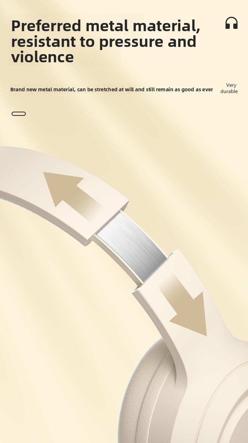 DR58 Wireless Headphones Noise Cancelling Over Ear Bluetooth Headset Long Battery Life for Travel Sports High Bass Hifi Sound Headphones