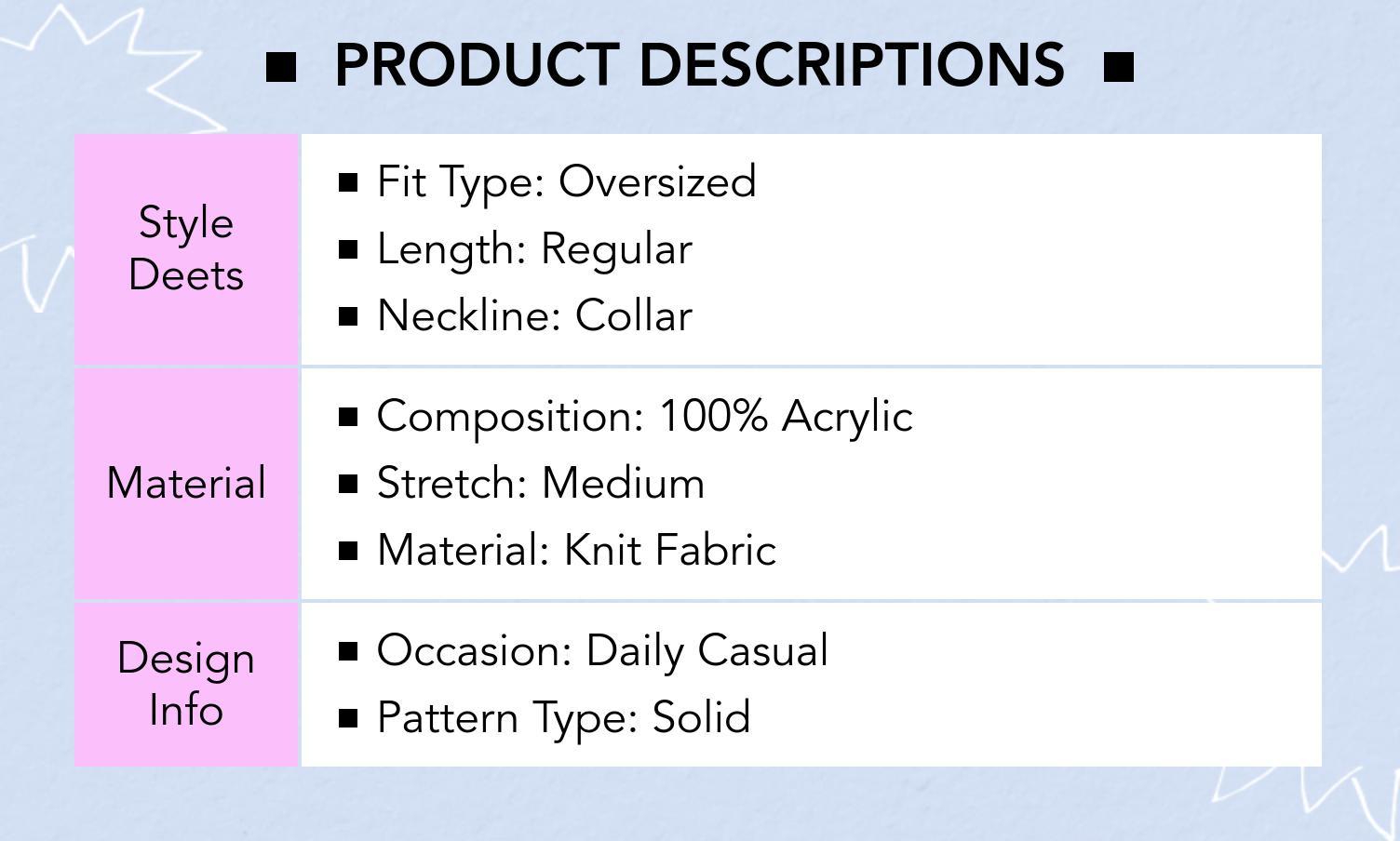 Cider [size 12/14-24] Knit Collar Solid Oversized Long Sleeve Sweater Curve & Plus