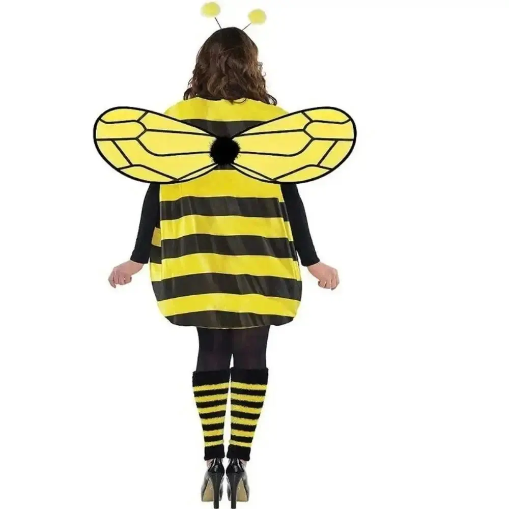 1set Costumes Outfit Yellow Bee Cosplay Jumpsuit Photo Prop Yellow Bee Holiday Costumes Props Cute Animal Cosplay Props ‘s Gift