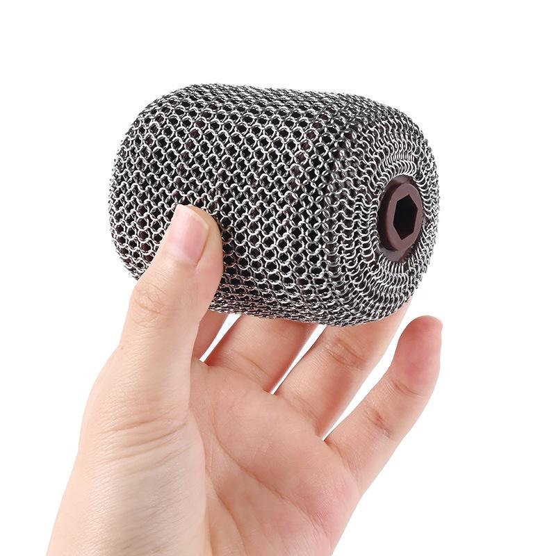 Outdoor Barbecue Grill Special Barbecue Brush with Led Lighting, Electric Cleaning Brush, Stainless Steel Roller, Anti-Scalding, Wholesale Cordless High-Torque Impact Drill