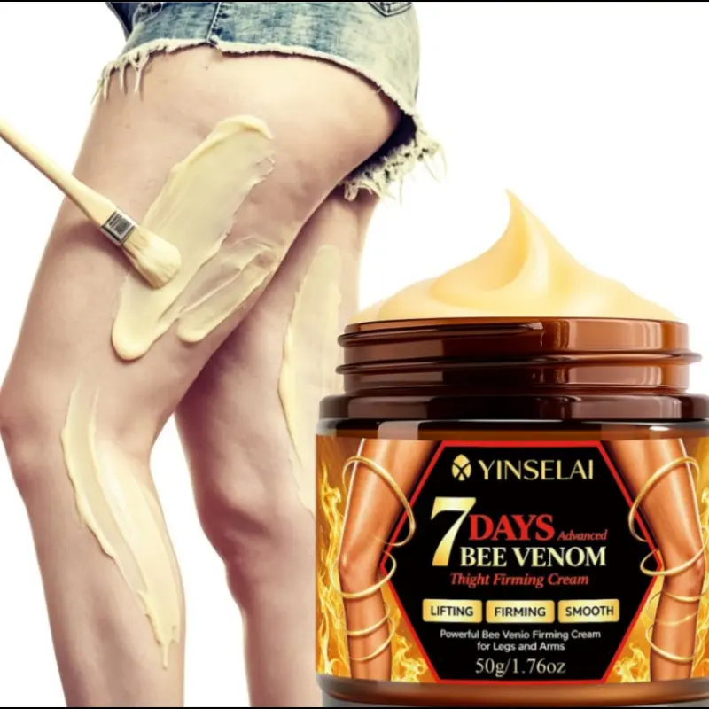Hyaluronic Acid & Bee Venom Leg Lifting Cream 50g, Tightening, Firming & Smoothing Body Balm, Body Care Essentials, for Arms, Thighs, Unisex, Deeply Moisturizing, Day & Night Use