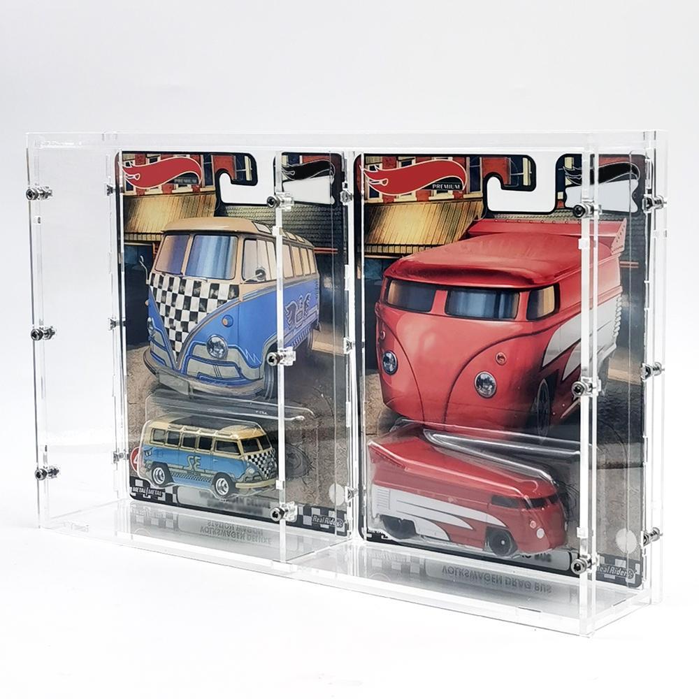 Bob 1/64 Model Car Display Case (without cars in pictures) For Hotwheels Acrylic Transparent High Grade Screw Fixed Display Box