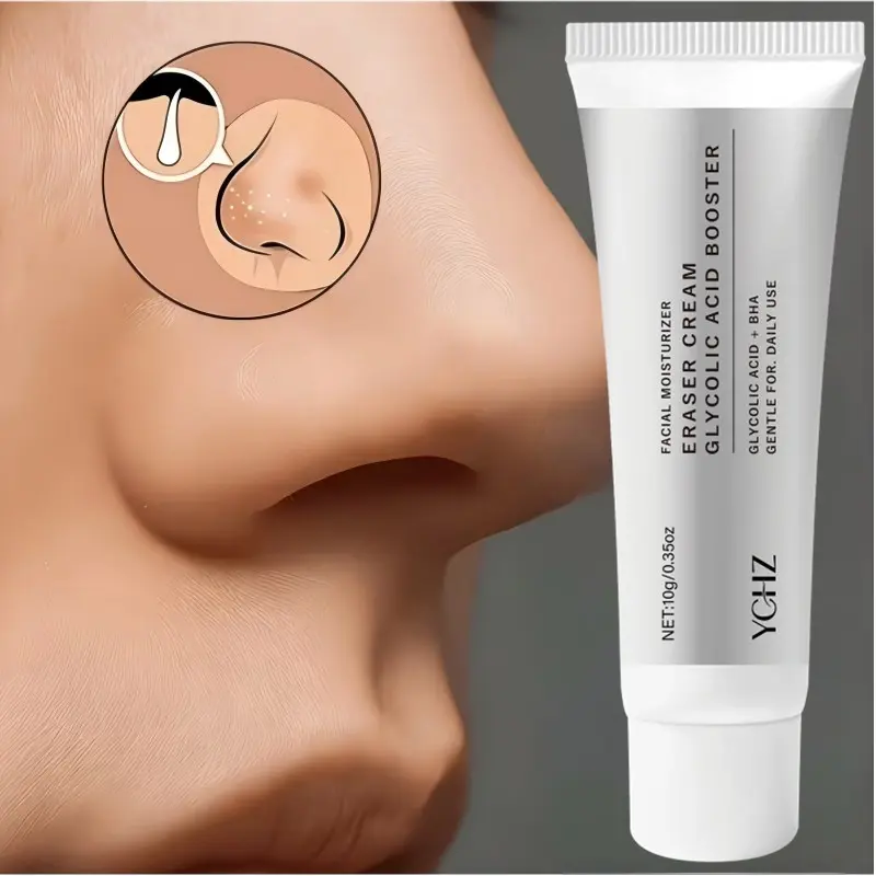 Hydrating Gel Cream with Glycolic Acid and Salicylic Acid, Deep Moisturizing, Gentle Formula, Suitable for All Skin Types, 10g, Plant Squalane & Collagen